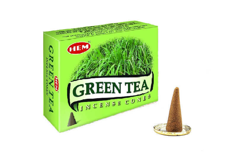 بخور مخروطي شاي أخضر