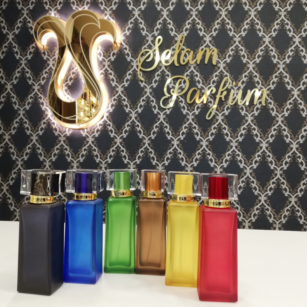 مستطيلة مغشاية ملونة  50 مل